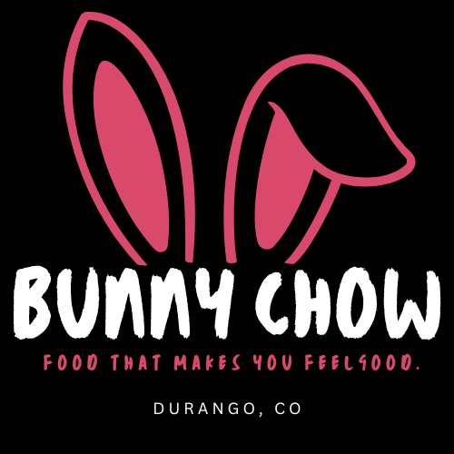 logo for bunny chow food trailer.