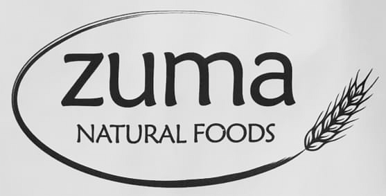 logo for zuma natural foods in mancos, colorado.