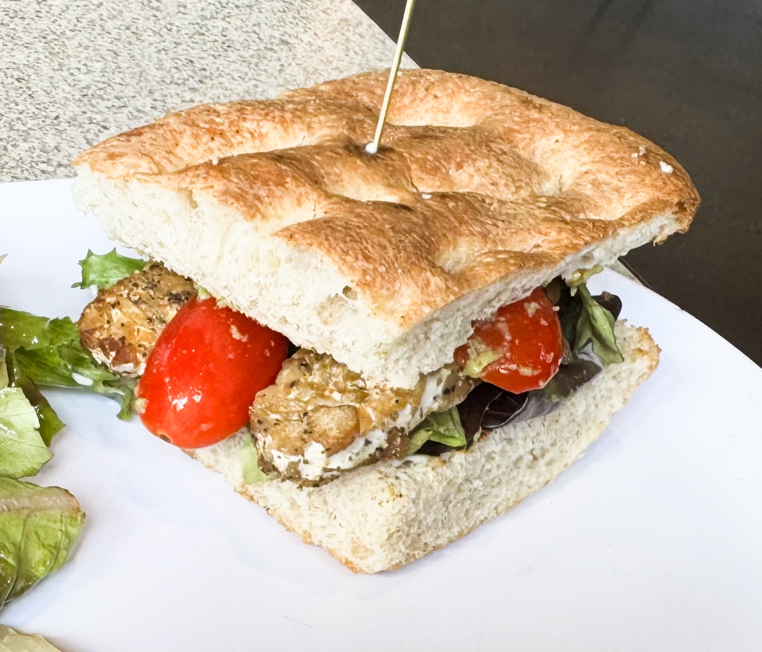 sage-tlt half a TLT sandwich from Sage Farm Fresh featuring Luv Tempeh.