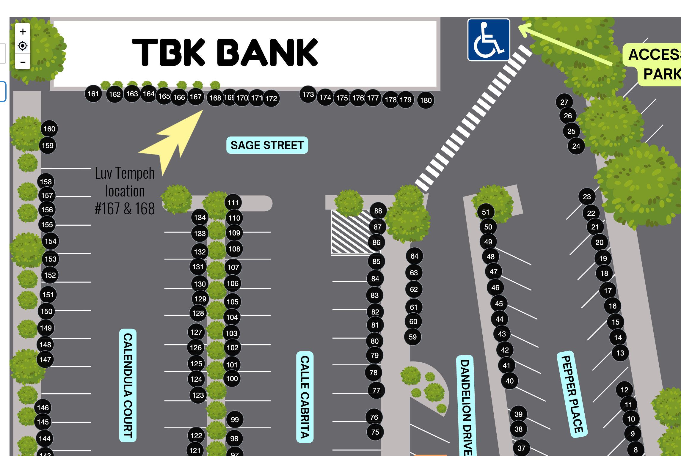 luv tempeh booth location at TBK Bank 167 & 168.
